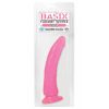 Basix Rubber Works Slim With Suction Cup Pink 7in