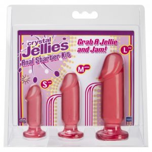 Crystal Jellies Anal Starter Kit Anal Plug Pink