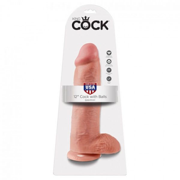 King Cock Cock With Balls Flesh 12in 3