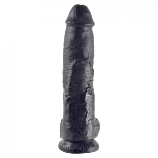 King Cock Cock with Balls Black 10in 1
