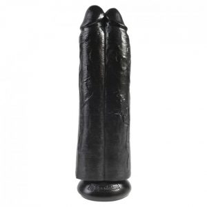 King Cock Two Cocks One Hole Black
