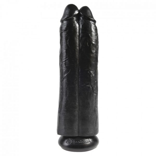 King Cock Two Cocks One Hole Black
