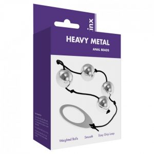 Kinx Heavy Metal Anal Beads Silver OS 1