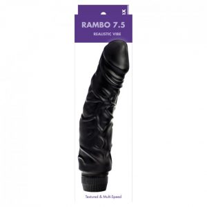 Kinx Rambo 7 Realistic Vibrator Black OS 3