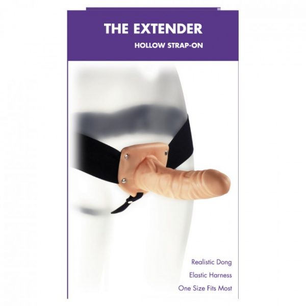 Kinx The Extender Hollow Strap On Flesh OS