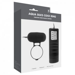 Linx Aqua Silks Cock Ring Black OS