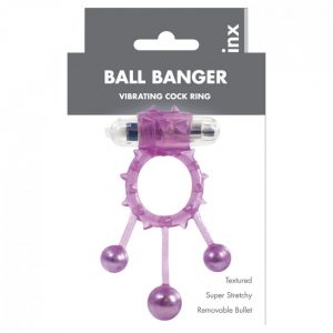 Linx Ball Banger Cock Ring Purple OS