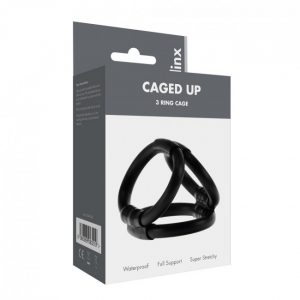 Linx Caged Up Cock Cage Black 1