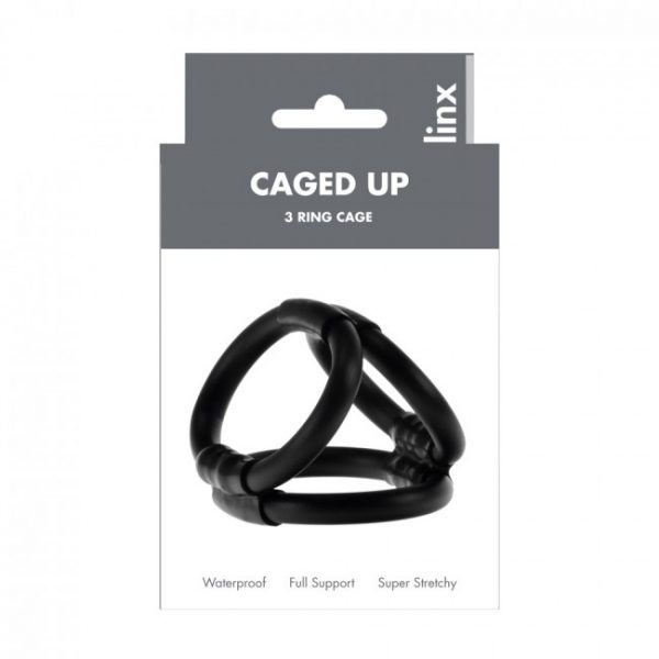 Linx Caged Up Cock Cage Black