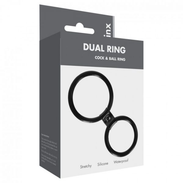 Linx Dual Ring Cock Ring Black OS 1