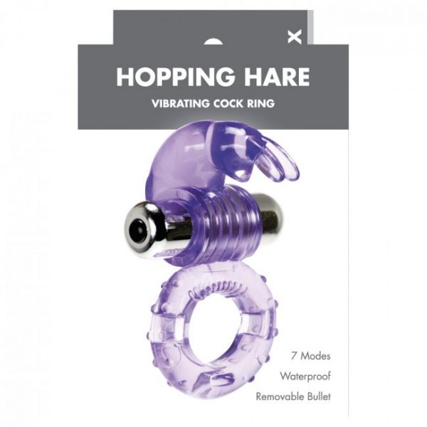 Linx Hopping Hare Cock Ring Purple OS 3