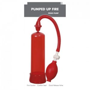 Linx Pumped Up Fire Penis Pump Red OS