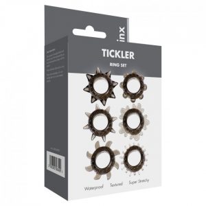 Linx Tickler Set Textured Ring Smoke 1