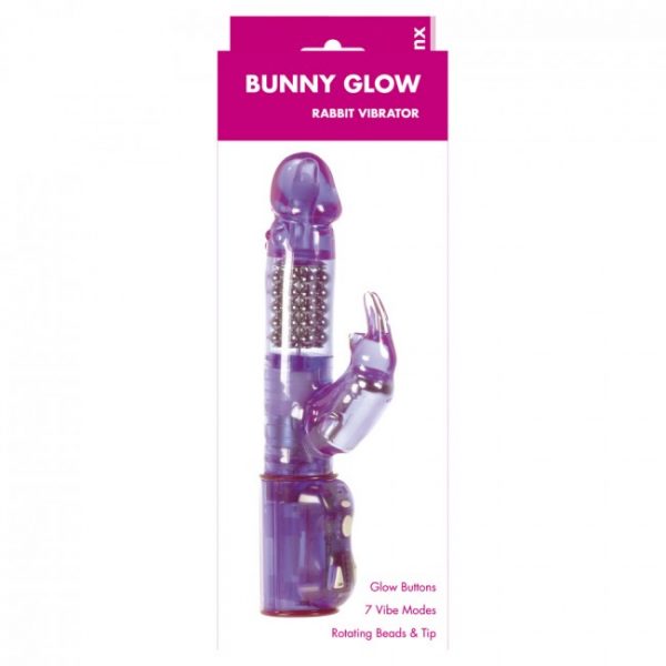 Minx Glow Bunny Rabbit Vibrator Purple OS