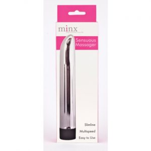 Minx Sensuous Ribbed Vibrator Silver OS