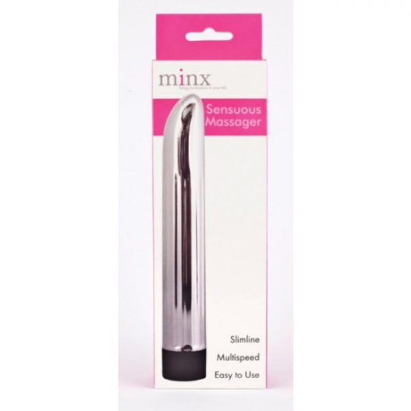 Minx Sensuous Ribbed Vibrator Silver OS