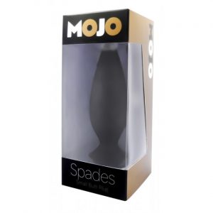 Mojo Mojo Spades Butt Plug Black Large 1