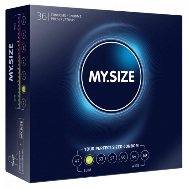 My Size 36 Pack Lubricated Condoms Transparent 49mm