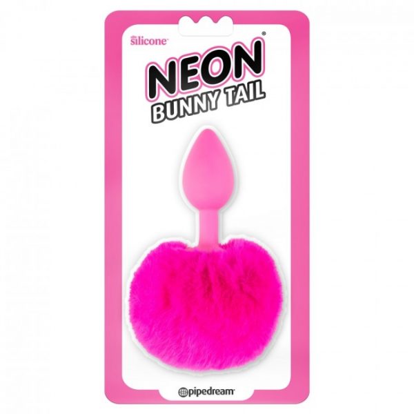 Neon Bunny Tail Pink 1