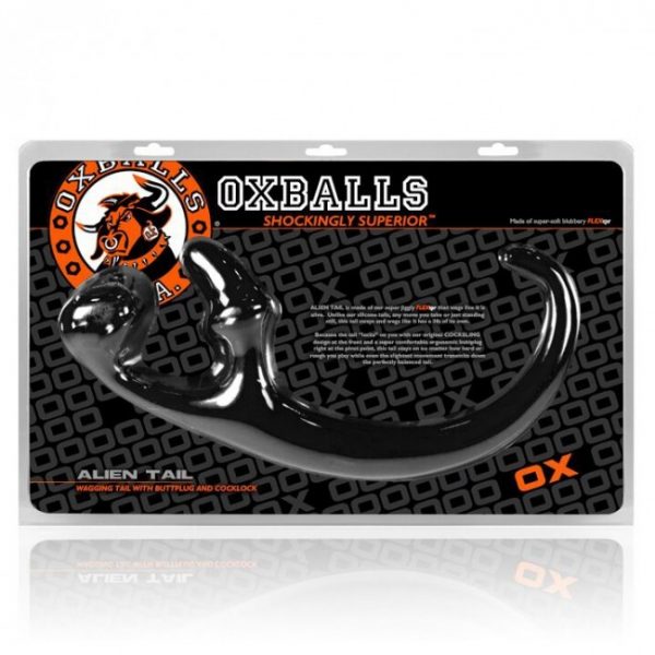 Oxballs Alien Tail Butt Plug Sling Black OS