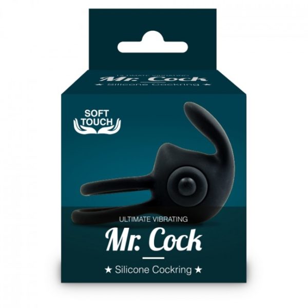 Mr Cock Ultimate Vibrating Silicone Cockring Black 1