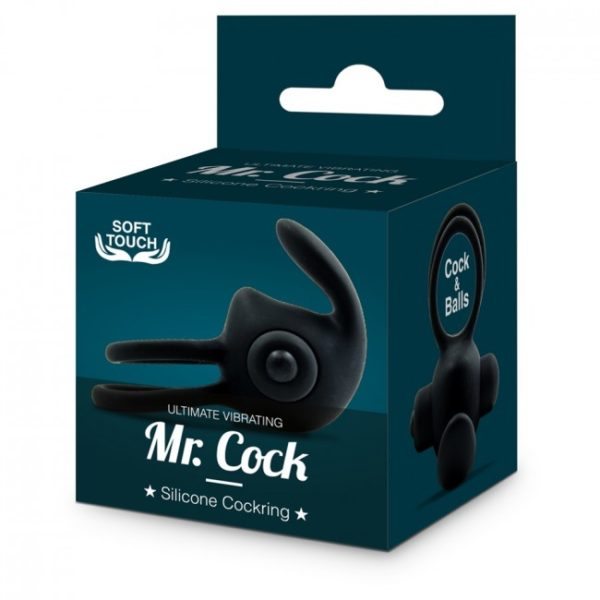 Mr Cock Ultimate Vibrating Silicone Cockring Black 2