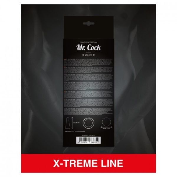 Mr Cock X Treme Line Cone Analplug Black 26cm 3