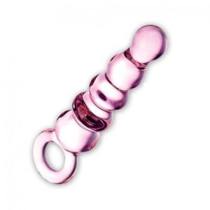 Glas Quintessence Beaded Anal Slider Pink 11.5in