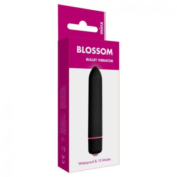 Minx Blossom 10 Mode Bullet Vibrator Black 2