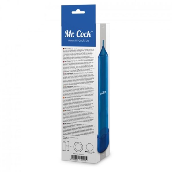 Mr Cock Classic Penis Pump Blue OS 4