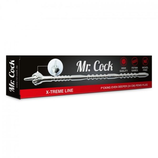 Mr Cock Extreme Line Fucking Even Deeper Penisplug Silver 24cm 6