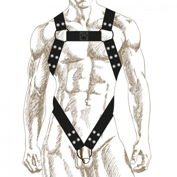 Prowler RED Butch Body Harness Black Large 1