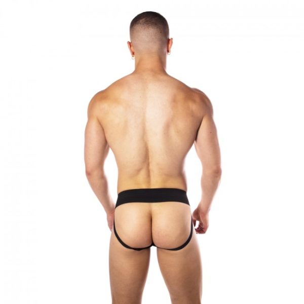 Prowler RED Hole Punch Jock Black Large 2