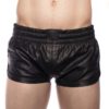 Prowler RED Leather Sports Shorts Black Medium