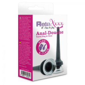 RelaXxxx Anal Douche Travel Plug and Clean Black OS