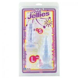 Crystal Jellies Anal Delight Trainer Kit Clear 5in 1