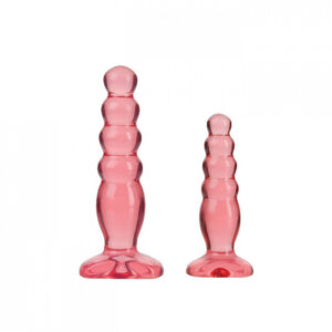 Crystal Jellies Anal Delight Trainer Kit Pink 5in