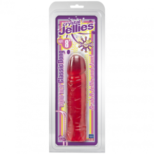 Crystal Jellies Classic Dong Pink 8in 1