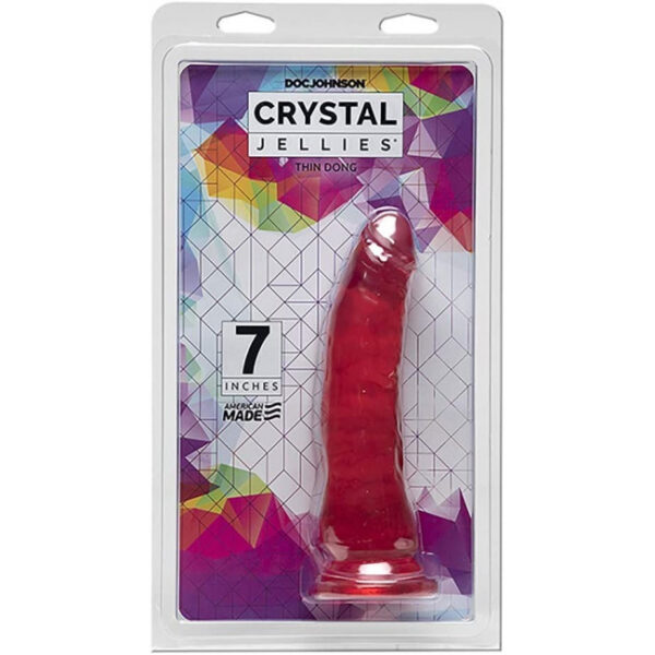 Crystal Jellies Thin Dong Pink 7in 1
