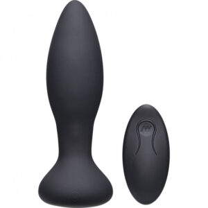 Doc Johnson A Play Vibe Beginner Anal Plug with Remote Black OS