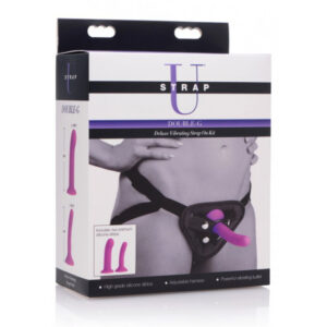 Double G Deluxe Vibrating Strap On Kit 1