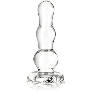 Glas Glass Butt Plug Clear 4in