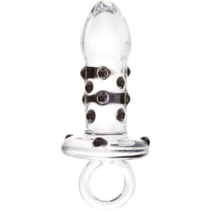 Glas Pacifier Butt Plug Clear 5in