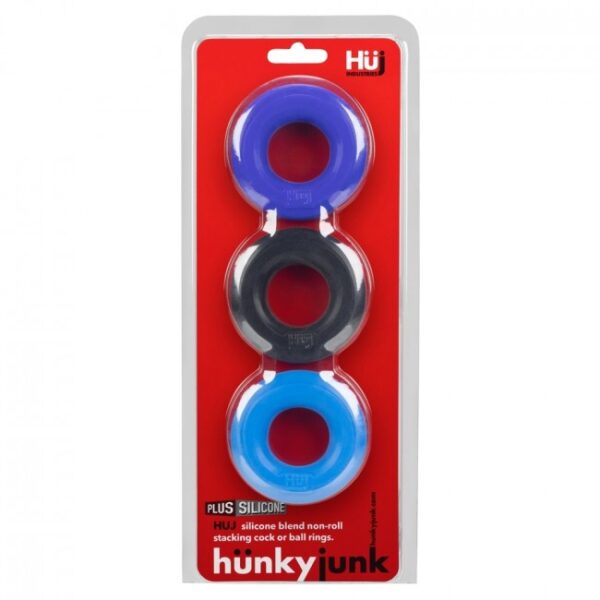Hunkyjunk HUJ3 3 Pack C Ring Multi