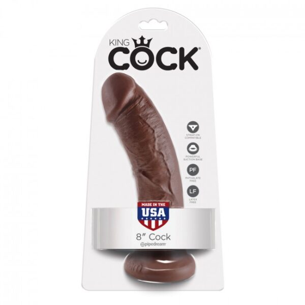 King Cock Cock Brown 8in 2