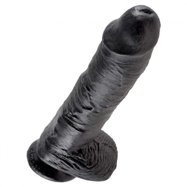 King Cock Cock with Balls Black 10in 2