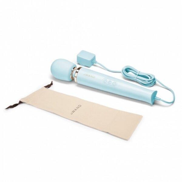 Le Wand Powerful Plug In Vibrating Massager Light Blue 2