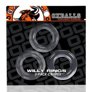 Oxballs WILLY RINGS 3-pack cockrings, clear