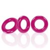 Oxballs WILLY RINGS 3-pack cockrings, hot pink
