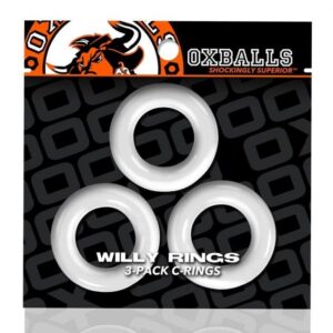 Oxballs WILLY RINGS 3-pack cockrings, white